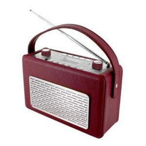 Soundmaster TR50 USB Retro Kofferradio mit MP3 Player Farbe: Bordeaux