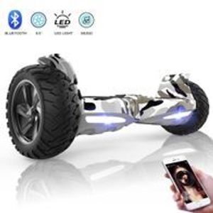 Hoverboard 8.5 Zoll, Premium Offroad Hoverboards - Bluetooth - Starker Dual Motor - LED - Elektro Skateboard Selbstausgleichender Elektroroller -Geschenk für Kinder Hoverboard 8.5 Zoll, Premium Offroad Hoverboards - Bluetooth - Starker Dual Motor - LED - Elektro Skateboard Selbstausgleichender Elektroroller -Geschenk für Kinder
