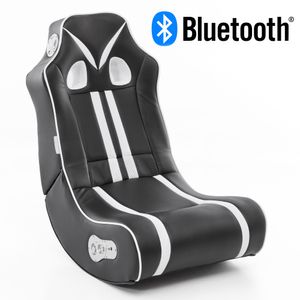 WOHNLING® Soundchair mit Bluetooth | Musiksessel mit eingebauten Lautsprechern | Multimediasessel für Gamer | 2.1 Soundsystem - Subwoofer | Music Gaming Sessel Rocker Chair