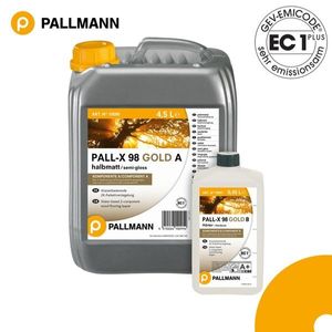 PALL-X 98 GOLD A+B halbmatt Parkettlack 4,95 L  Parkettlack inkl. Härter NEU