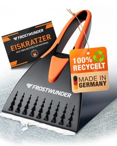 FROSTWUNDER Eiskratzer Auto [MadeInGermany] - 100% recycelter Auto Eiskratzer - Unschlagbarer Scheibenkratzer Auto - Stabiler Autoscheiben Kratzer