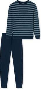 Schiesser schlafanzug schlafmode bequem UNCOVER Nightwear nachtblau 52