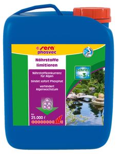 Sera pond phosvec 2,5 Liter Algenvernichter Gartenteich Pflegen