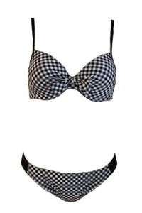 Rosa Faia Bügel Bikini Set 80B / 40 Eleonore Karo Swim Swimwear Top Slip #T28