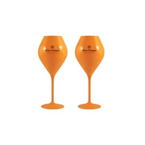 Veuve Clicquot Yellow Label Champagnergläser Glas aus Acryl 2er Set