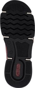 Rieker Damen Sneaker sportlicher Schlupf Halbschuh mit Reißverschluss 45951, Größe:39 EU, Farbe:Rot