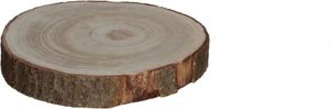 Mica Holzscheibe Pia Ø 20 cm hellbraun, 3 x 20 cm