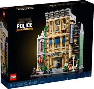 LEGO 10278 Icons Polizeistation, großes Bauset für Erwachsene, Bauen mit Modulen