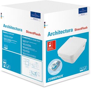 Villeroy & Boch Architectura - Závěsné WC se sedátkem SoftClosing, DirectFlush, alpská bílá 5685HR01