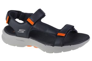 Skechers Go Walk 6 Sandal 229126-NVOR, Herren, Sandalen, Dunkelblau, Größe: 44