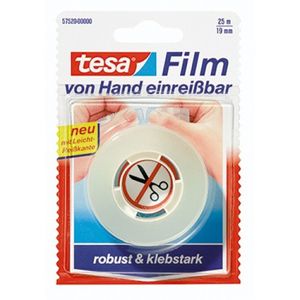 tesa Film von Hand einreißbar transparent 19 mm x 25 m