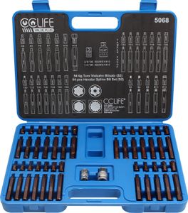 S2 Stecknuss Set XZN Innen Vielzahn Sechskant Torx Steckschlüssel Nuss Bit Satz