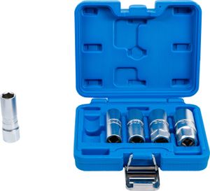 BGS-6641 Zündkerzen-Einsatz-Satz Sechskant Antrieb Innenvierkant 12,5 mm (1/2) SW 14 - 21 mm 5-tlg.