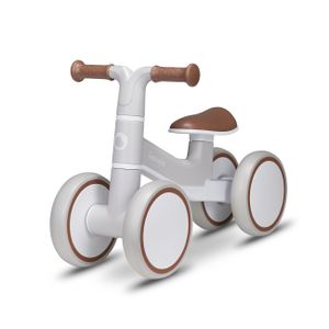 LIONELO Laufrad VILLY, Vordere Dämpfung, Ergonomische Gestaltung, das Gleichgewicht lernen, Durchmesser 17,5 cm Zoll - Beige Latte