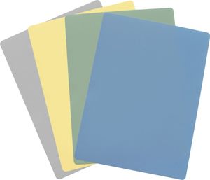Steuber 4er Set Flexible Schneidematten 38 x 28 cm, 4 Pastell-Farben für verschied. Anwendungsbereiche, Klingen-schonend