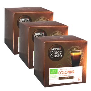 Nescafé Dolce Gusto Absolute Origin Colombia Sierra Nevada Lungo, kávové kapsle, kávové kapsle, pražená káva, bio, 36 kapslí