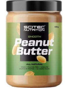 Scitec Nutrition Peanut Butter 400 g Knusprig / Peanut / Erdnussbutter / Nur reine Erdnussbutter und nichts anderes