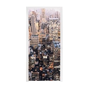 MuchoWow® Türtapete Selbstklebende Türfolie New York - NYC - Amerika 90x235 cm Türposter Türaufkleber Klebefolie Türklebefolie - XXL-Plakaten - Foster für Türen - Aufkleber