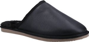 Hush Puppies - Herren Hausschuhe "Coady", Leder FS9738 (45 EU) (Schwarz)