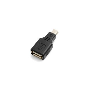 SYSTEM-S Mini USB (male) auf USB Typ A (female) Adapter OTG Host Cable Flash Drive Verbindung für Smartphone Handy Tablet PC