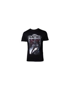 Black Panther T-Shirt Band Tee Inspired Herren - Schwarz -M-