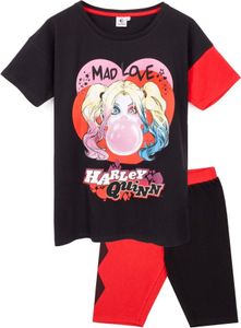 Harley Quinn - dámske pyžamo "Mad Love" NS6607 (S) (červená/čierna)