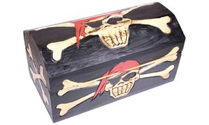 Piratenbox Captain Jack groß (ca. 40 x 21 x 21 cm)