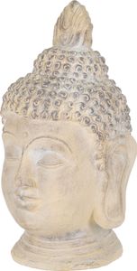 Buddha | Gartenstatue | Creme mit Antik-Finish - 74,5 cm