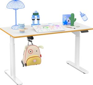 FLEXISPOT Kinderschreibtisch Elektrisch höhenverstellbarer Schreibtisch 120 x 60 cm für Kinder jeden Alters Ergonomische Tischplatte 80 kg Belastbarke