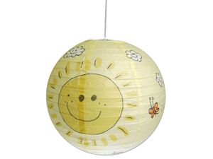 LED Kinderlampe Papierschirm SUNNY Lampion Hängeleuchte Kinderzimmer, LM dimmbar