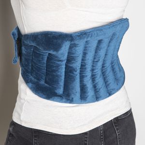 Rücken Wärmekissen blau - 120 cm - Körnerkissen Nierenwärmer Rückenwärmer für die Mikrowelle zum Umbinden
