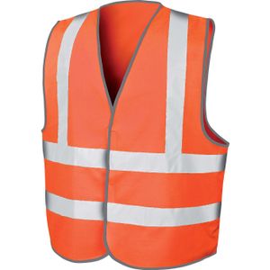 Herren Motorway Vest /  nach ISOEN20471:2013 - Farbe: Fluorescent Orange - Größe: XXL/3XL
