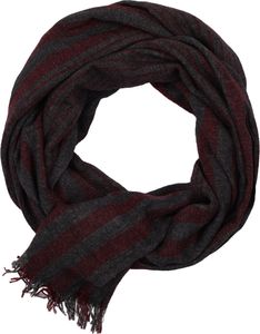 CASAMODA Herren Schal Wolle/Polyamid/Baumwollmix gewebt Rot gestreift CASAMODA Herren Schal Wolle/Polyamid/Baumwollmix gewebt Rot gestreift