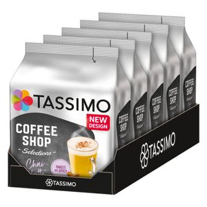 TASSIMO Coffee Shop Selections Chai Latte Tee T Discs Kapseln 5 x 8 Getränke