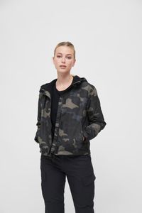 Brandit BD33113 | Ladies Windbreaker Frontzip Innentasche - Farbe: darkcamo - Größe: 3XL