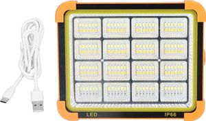 Wiederaufladbares Arbeitslicht 1000W 192LED 12500MAH 10000LM IP66 Wasserdichtes USB-Solarlade-tragbares Notlicht
