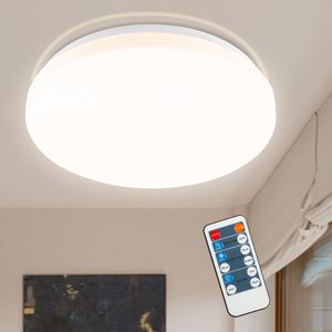 Fiqops LED Deckenleuchte 15W Deckenlampe Badlampe mit Bewegungsmelder Sensor Warmweiß
