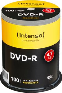 Intenso - 100 x DVD-R - 4.7 GB 16x - Spindel