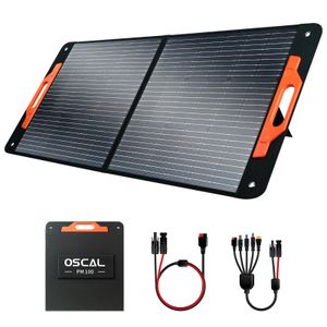 Blackview Oscal 100W Solarpanel ,266Wh Solar Generatoren Tragbares Solar Panel mit Verstellbaren Ständ