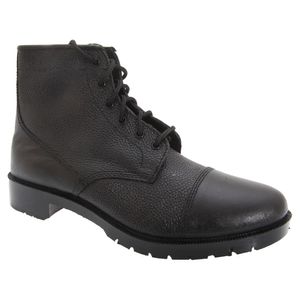 Pánske kožené topánky Grafters DF637 (43 EU) (Black)