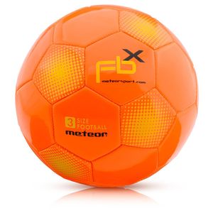 meteor FBX Kinder Fußball Ball kleine Sportball Kleinkinder Freizeitball für drinnen und draußen Ball für Mädchen und Jungen Größen: #3 orange