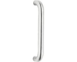 Stoßgriff gebogen 325 mm Edelstahl gebürstet