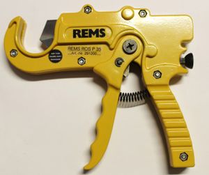 Rems ROS P 35 Rohrschere für Kunststoff Rohre max. Ø 35 mm, Einhand Bedienung