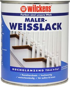 Wilckens Maler Weisslack hochglänzend, 750 ml