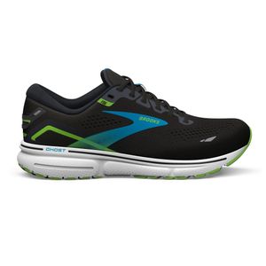 Brooks Ghost 15 - black/hawaiian ocean/green, Größe:11.5