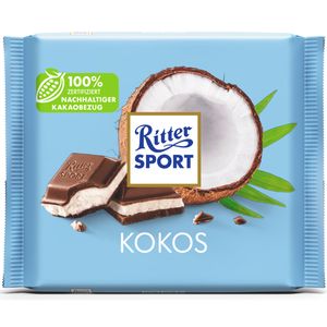 Ritter Sport Kokos mit Alpen Vollmilch Schokolade und Milchcreme 100g