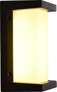 LED Wandleuchte 18W Außenwandleuchte Modern Wandlampe Warmweiß Außenbeleuchtung Wasserdicht Gartenlampe Schwarz LED Wandleuchte 18W Außenwandleuchte Modern Wandlampe Warmweiß Außenbeleuchtung Wasserdicht Gartenlampe Schwarz