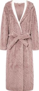 Winternachthemd für Paare, dicker Flanell, warm, verstellbarer Schnürgürtel, einfarbig, gedrehte Textur, Taschen, gute Wasseraufnahme, Damen-Homewear, Spa-Hotel-Bademantel