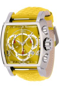 Invicta S1 Rally 44033 Herren armbanduhr - Quarzuhrwerk - Edelstahl mit Gelbes zifferblat - 48mm