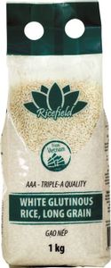 1 kg RICEFIELD Weißer Klebreis / Klebe Reis / Klebereis / White Glutinous Rice